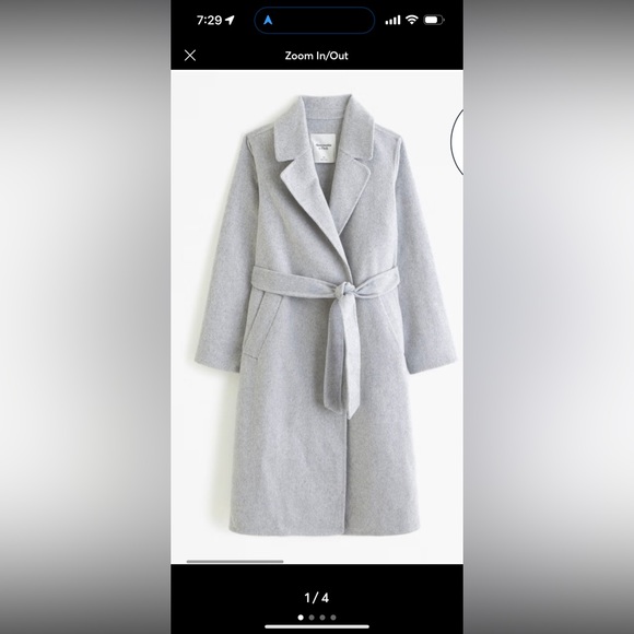 Abercrombie Wool-Blend Belted Blanket Coat - Picture 3 of 8